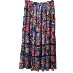 Vintage Carole Little Multi Print Skirt